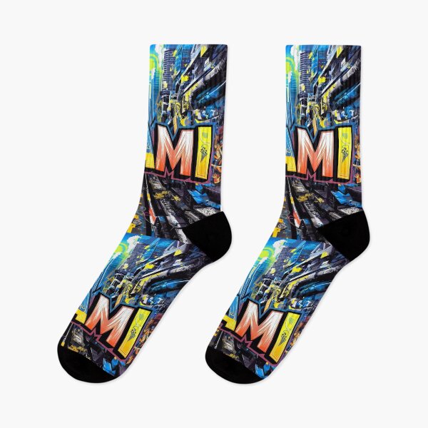 Item preview, Miami Florida Graffiti Street Art Illustration designed and sold by TheArtOfPat.