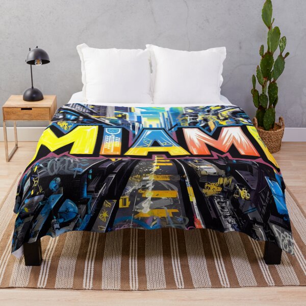 Item preview, Miami Florida Graffiti Street Art Illustration designed and sold by TheArtOfPat.