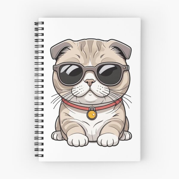 Item preview, Scottish Fold Cat Wearing Sunglasses designed and sold by TheAnimalZ00.