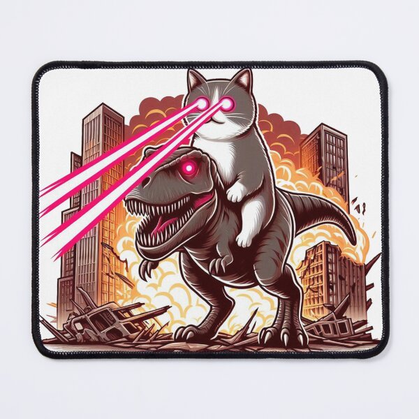 Item preview, Laser Eye Cat Dinosaur designed and sold by vectcd.