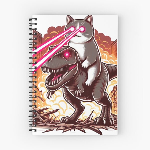 Item preview, Laser Eye Cat Dinosaur designed and sold by vectcd.