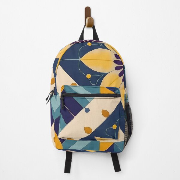 Item preview, A colorful geometric design with a central flower motif. The flower has yellow petals and a purple center designed and sold by homydesign.