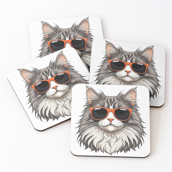 Item preview, Norwegian Forest Cat Wearing Sunglasses designed and sold by TheAnimalZ00.