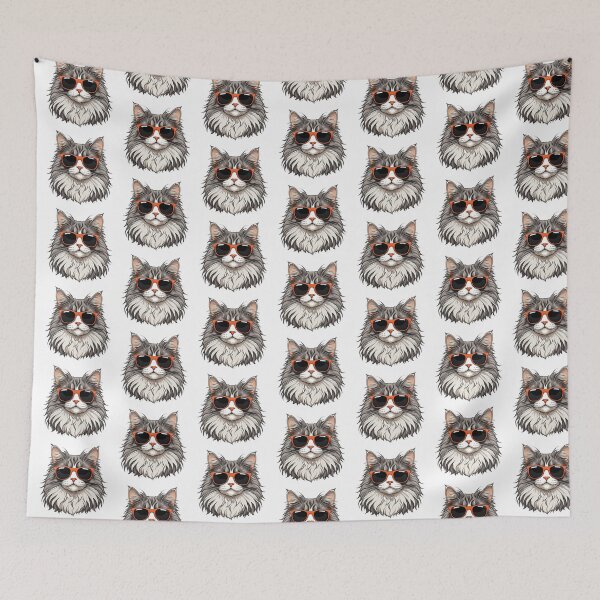 Item preview, Norwegian Forest Cat Wearing Sunglasses designed and sold by TheAnimalZ00.