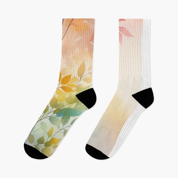Item preview, Dreamy watercolor of autumn leaves in warm hues on delicate branches designed and sold by homydesign.