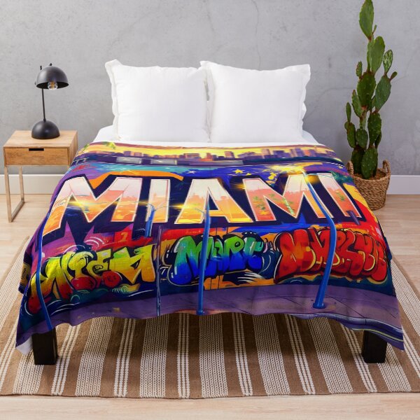 Item preview, Miami Florida Graffiti Street Art Illustration designed and sold by TheArtOfPat.