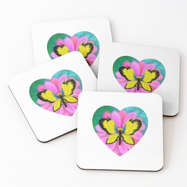 Item preview, Yellow butterfly and Zennia designed and sold by AmazingHisLove.