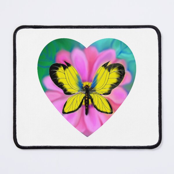 Item preview, Yellow butterfly and Zennia designed and sold by AmazingHisLove.