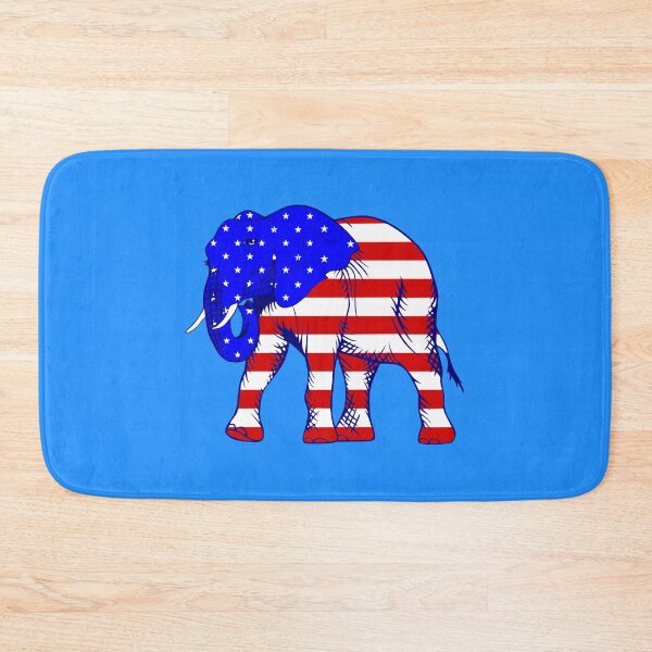 Item preview, republican elephant american flag patriotic designed and sold by Gossip Rag.
