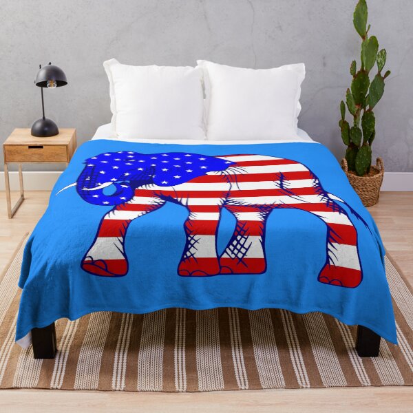 Item preview, republican elephant american flag patriotic designed and sold by Gossip Rag.