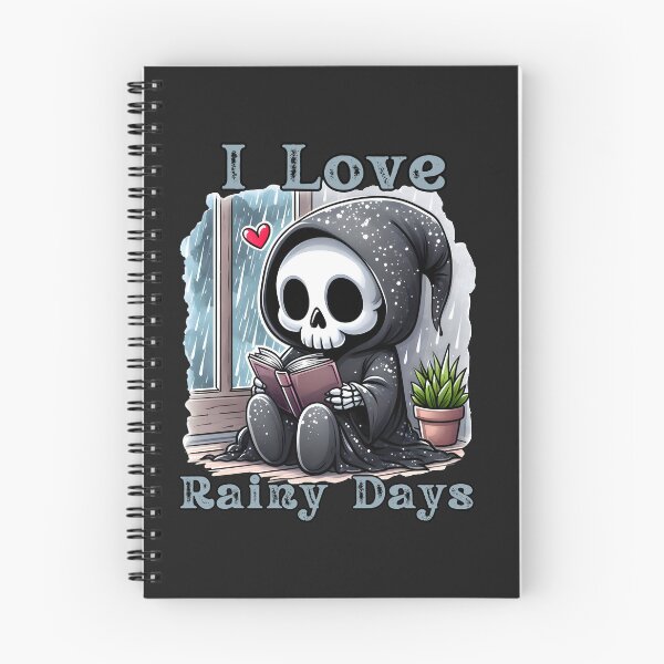 Item preview,  I Love Rainy Days Skeleton Reading Book designed and sold by AlienOccupation.