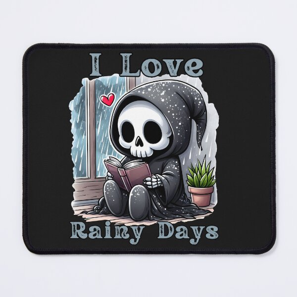 Item preview,  I Love Rainy Days Skeleton Reading Book designed and sold by AlienOccupation.