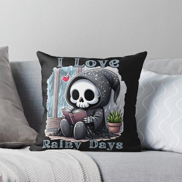 Item preview,  I Love Rainy Days Skeleton Reading Book designed and sold by AlienOccupation.
