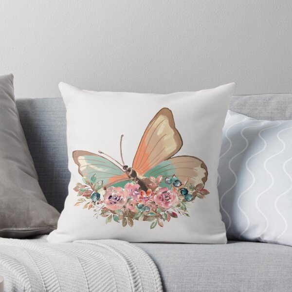 Item preview, Butterfly floral art designed and sold by Kinkalow.