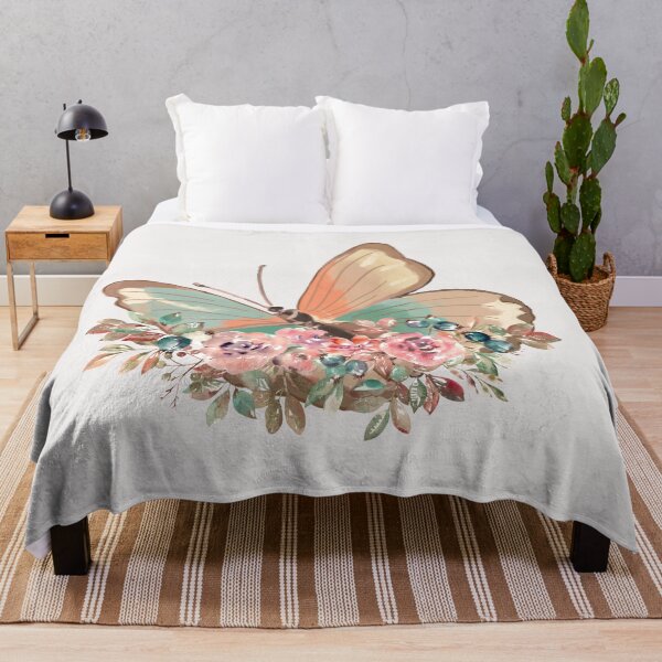 Item preview, Butterfly floral art designed and sold by Kinkalow.