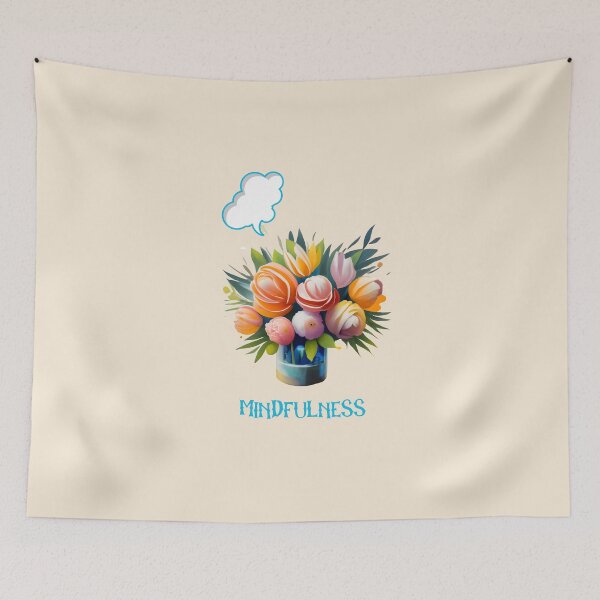 Item preview, Florero - pensamientos - mindfulness designed and sold by AldeaPod.