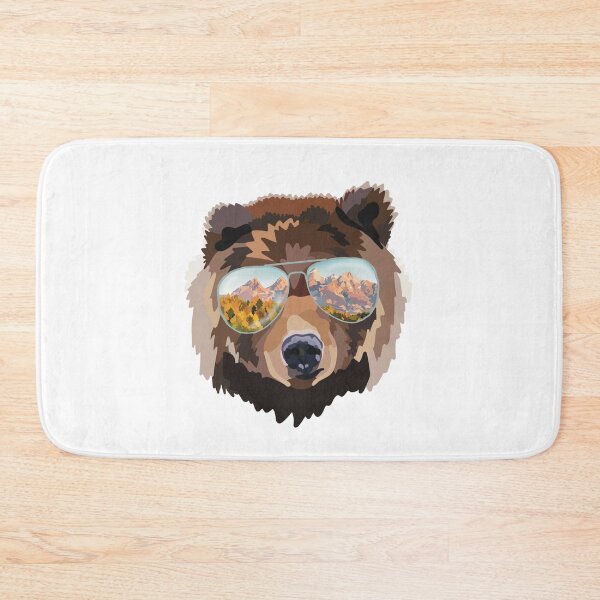 Item preview, Grand Tetons National Park Mountain Range Bear Art designed and sold by novaveradesign.