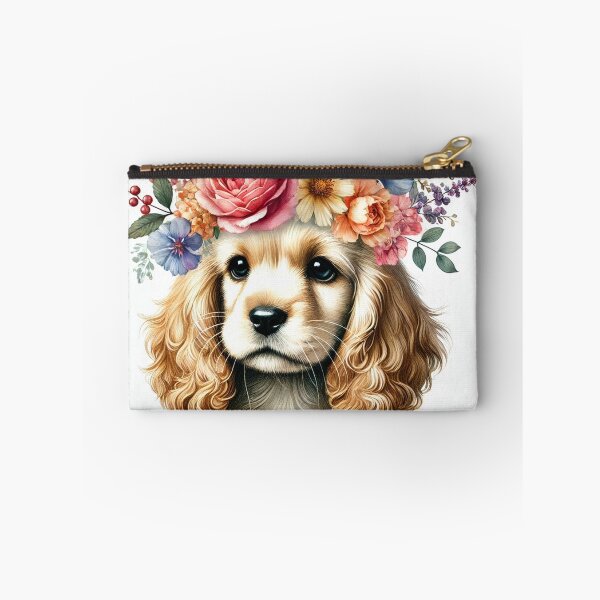 Item preview, Golden retriever with flower crown pure cuteness and charm designed and sold by toypoodlemom.
