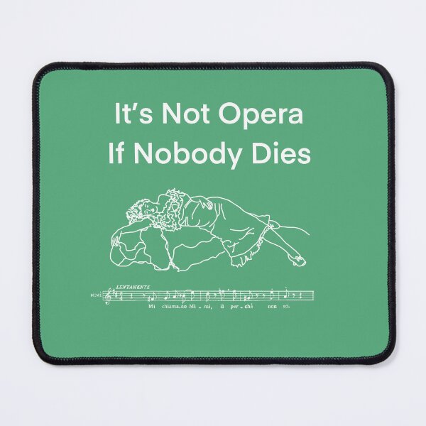 Item preview, Not Opera 1 white writing designed and sold by ClaireBillson.