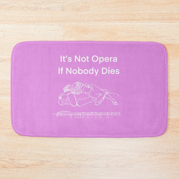 Item preview, Not Opera 1 white writing designed and sold by ClaireBillson.