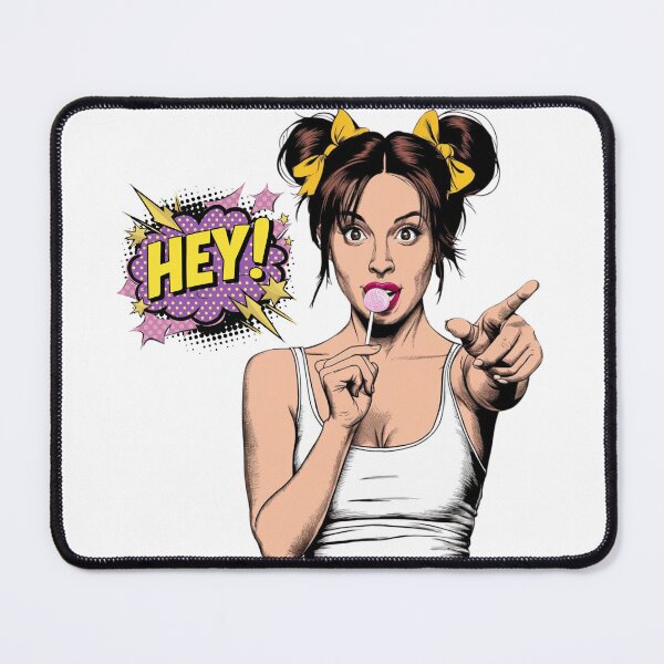 Item preview, Vintage Pop Art Girl with Lolly Pop HEY designed and sold by IBTees.