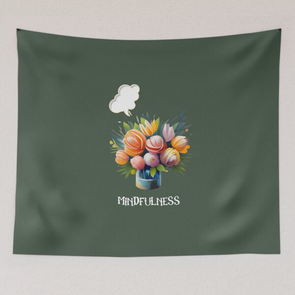 Item preview, Florero - pensamientos - mindfulness designed and sold by AldeaPod.