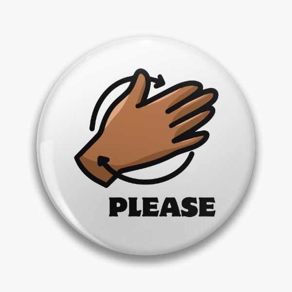 Item preview, "please" sign (Black) designed and sold by Awiseowl.