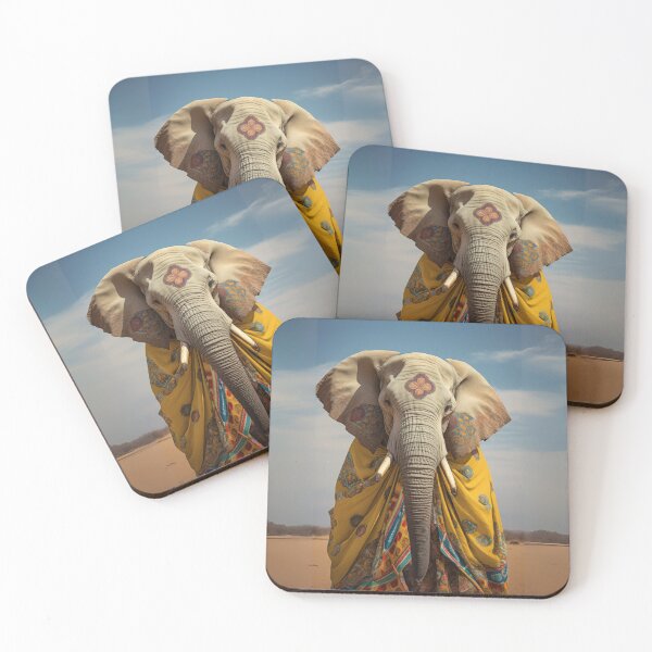 Item preview, Elephant in Tribal Splendor designed and sold by Sillytoe.