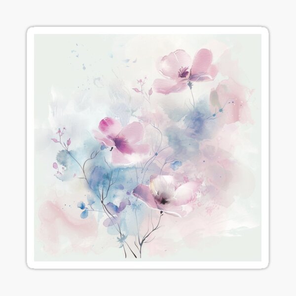Item preview, Elegant Watercolor Flowers designed and sold by chi3-jp.