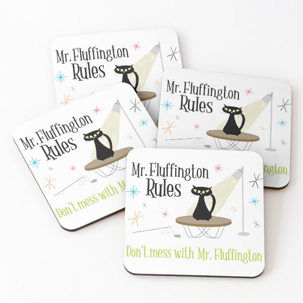 Item preview, Mr Fluffington Rules, Mod Cat designed and sold by FunandWhimsy.