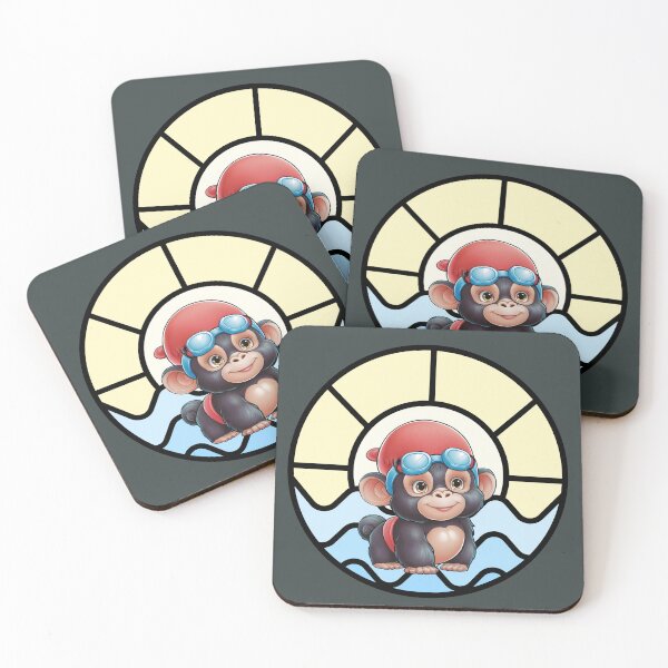 Item preview, This monkey is ready to swim designed and sold by AldeaPod.