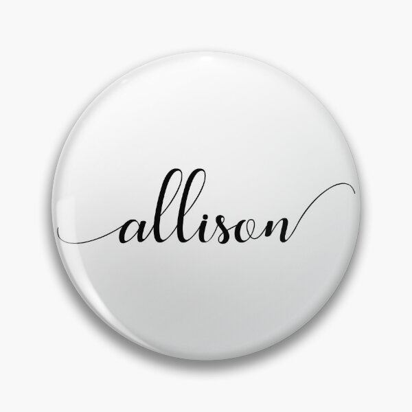 Item preview, Allison - Custom name on delicate black cursive font designed and sold by To the Lua.