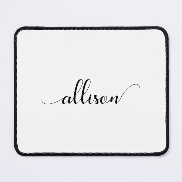 Item preview, Allison - Custom name on delicate black cursive font designed and sold by To the Lua.