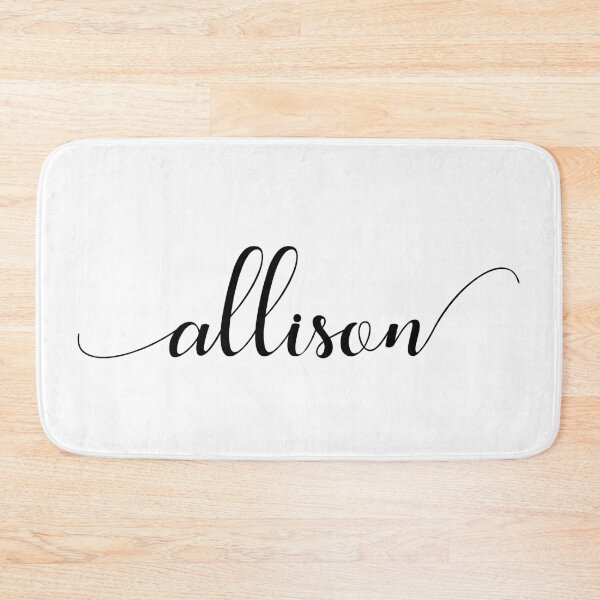 Item preview, Allison - Custom name on delicate black cursive font designed and sold by To the Lua.