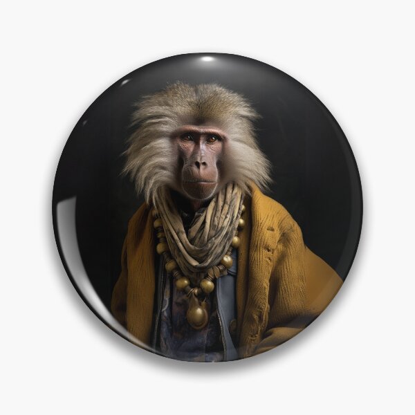 Item preview, Regal Baboon in Ornate Attire designed and sold by Sillytoe.