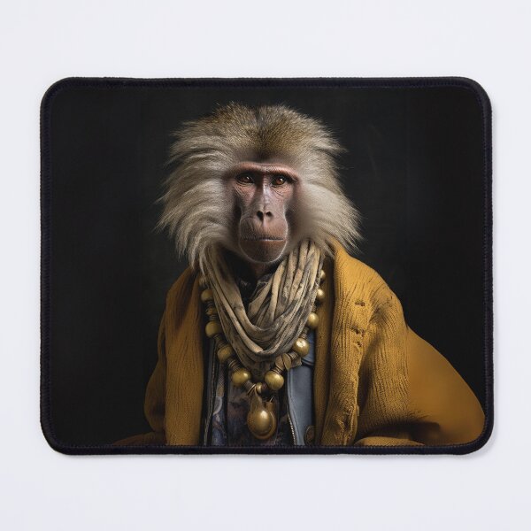 Item preview, Regal Baboon in Ornate Attire designed and sold by Sillytoe.