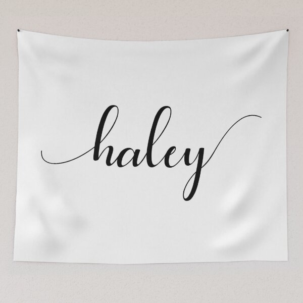 Item preview, Haley - Custom name on delicate black cursive font designed and sold by To the Lua.