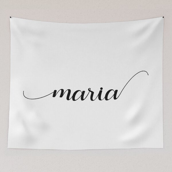 Item preview, Maria - Custom name on delicate black cursive font designed and sold by To the Lua.