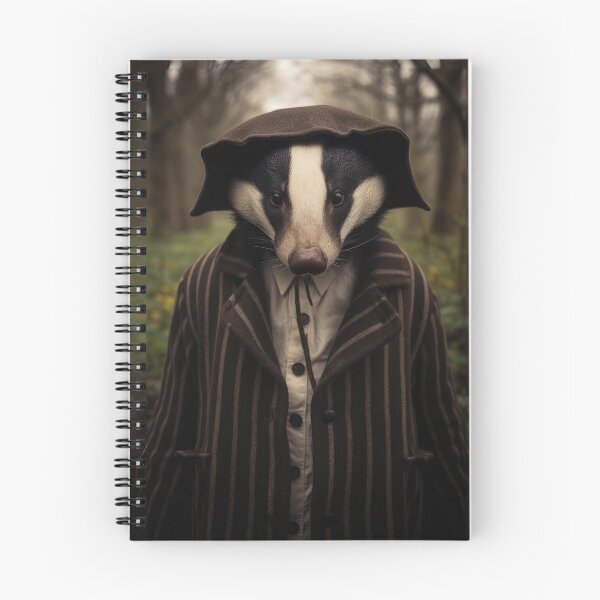 Item preview, Dapper Badger in the Woods designed and sold by Sillytoe.