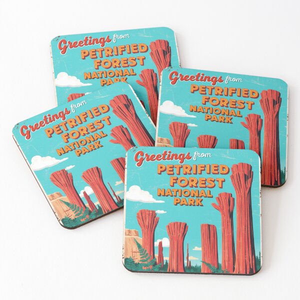 Item preview, Petrified Forest National Park Postcard Vintage Retro Travel designed and sold by TravelPostcardGems.