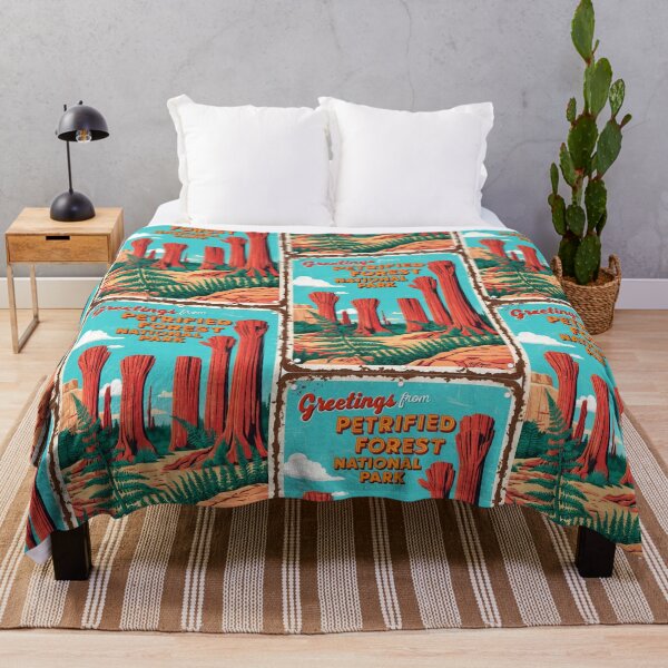 Item preview, Petrified Forest National Park Postcard Vintage Retro Travel designed and sold by TravelPostcardGems.