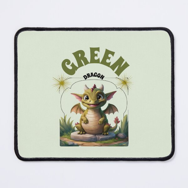 Item preview, Cute green dragon in my garden designed and sold by AldeaPod.