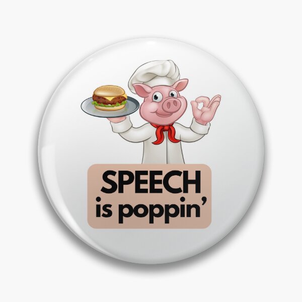 Item preview, speech is poppin' designed and sold by Awiseowl.