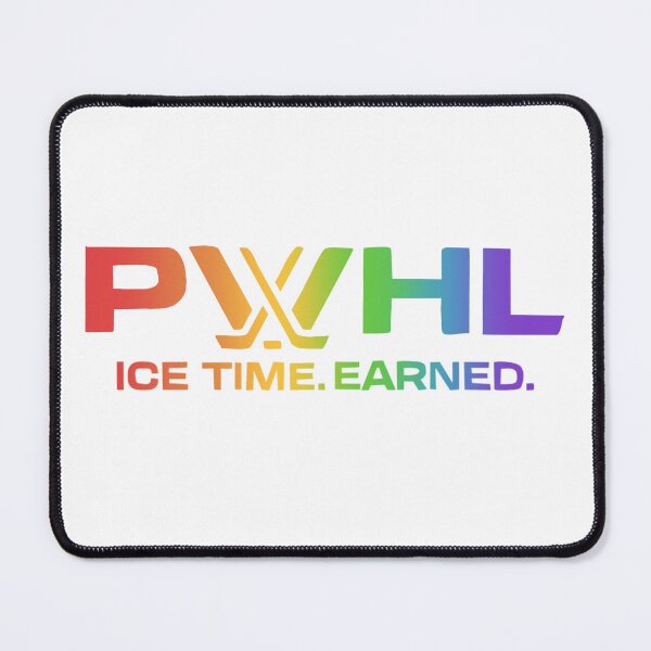 Item preview, Pride  Pwhl logo “ice time earned” designed and sold by Erika Dee.