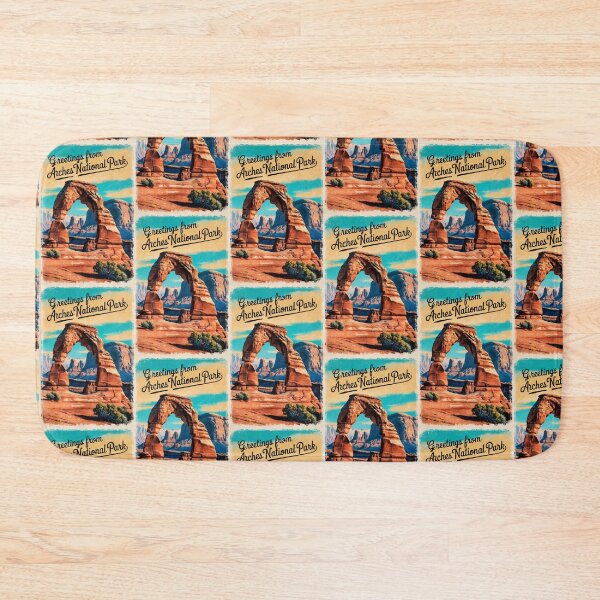 Item preview, Arches National Park Postcard Vintage Retro Travel designed and sold by TravelPostcardGems.