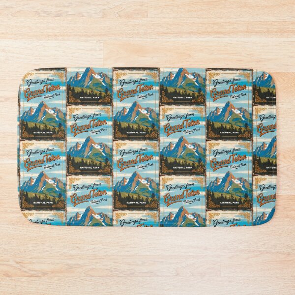 Item preview, Grand Teton National Park Postcard Vintage Retro Travel designed and sold by TravelPostcardGems.