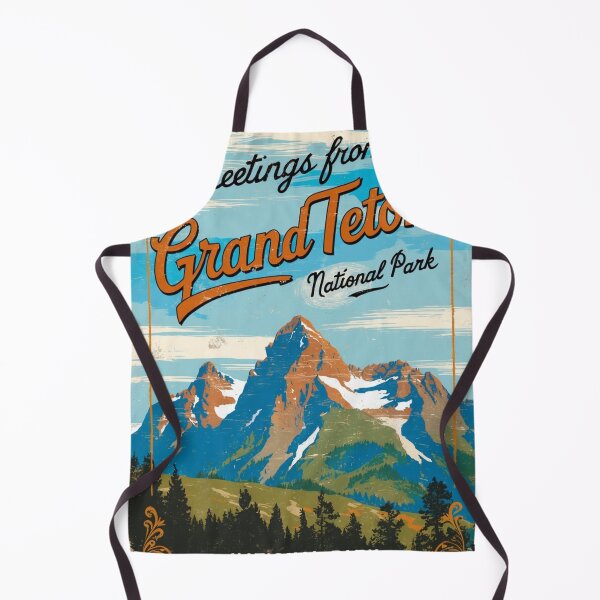 Item preview, Grand Teton National Park Postcard Vintage Retro Travel designed and sold by TravelPostcardGems.