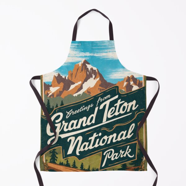 Item preview, Grand Teton National Park Postcard Vintage Retro Travel designed and sold by TravelPostcardGems.