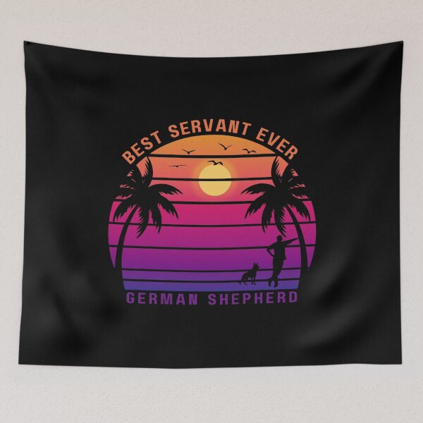 Item preview, German Shepherd - Best Servant Ever - Exclusive Retro Designs for Pet Owners designed and sold by Techflare.