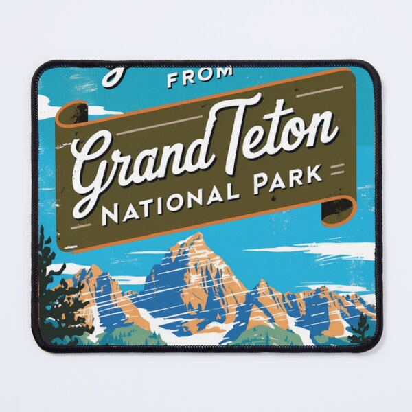 Item preview, Grand Teton National Park Postcard Vintage Retro Travel designed and sold by TravelPostcardGems.